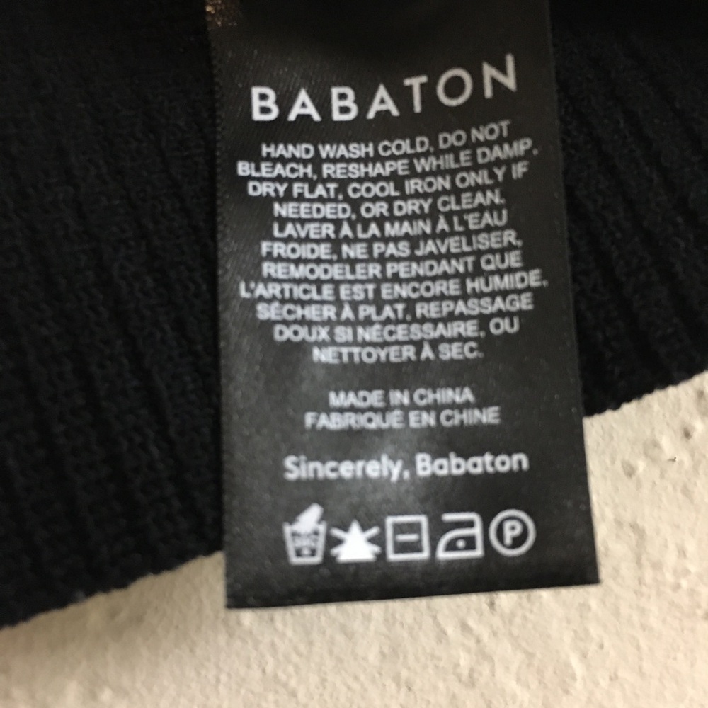 Aritzia Babaton Cropped Ribbed Tank Top Size Small Black Festival Spring Summer - Picture 5 of 6